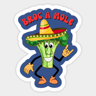 Broc a Mole Sticker